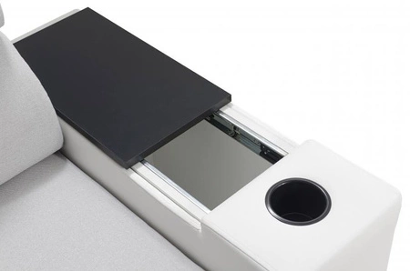 Ecksofa mit Schlaffunktion Provo bottle grün / weiß linkes Ecksofa mit Bettkasten und Funktionserweiterung