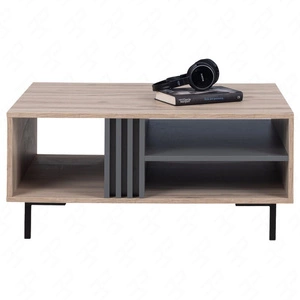 Couchtisch Estan Eiche estana hell / anthrazit modernes Design auslaufsichere Platte