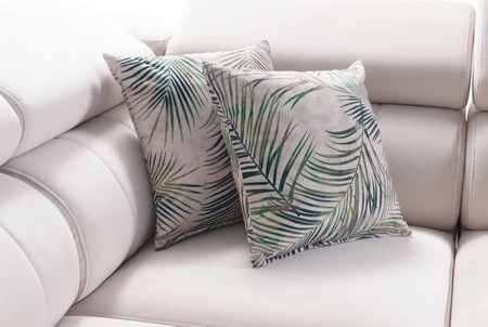 Ecksofa mit Schlaffunktion Savona VI gelb/weiß links elegantes und bequemes Ecksofa für Wohnzimmer zwei Container für Bettzeug