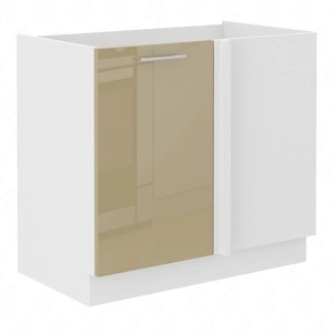 Eck-Küchenzeile Nalo 105 ND 1F BB rechts, dampf-, spritz- und hitzebeständiger Schrank