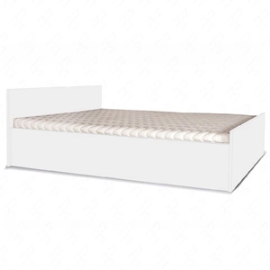 Bett Maximus 160x200 cm Weiß funktionaler Möbelstück für Schlafzimmer oder Jugendzimmer