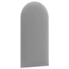 Wally gepolstertes Paneel 30x80 cm hellgrau stilvolles Wandpaneel Zaun Veloursstoff modisches Finish für jede Einrichtung