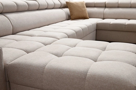 Ecksofa mit Schlaffunktion Bolmso VIII grau rechts elegantes und bequemes Ecksofa mit Schublade ideal für geräumige Innenräume