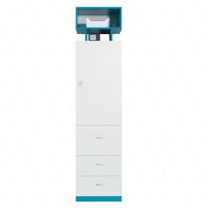 Bücherregal Mobi 45 cm weiß/türkis problemlose Nutzung und Langlebigkeit stilvolle und funktionelle Ergänzung für das Jugendzimmer