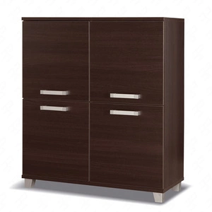 Kommode Maximus 100 cm Wenge modernes Möbeldesign Kommode Kanten mit ABS-Spezialfurnier