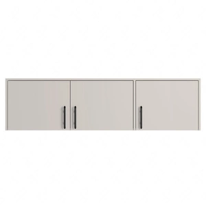 Kleiderschrank Erweiterung Caspe 150 cm beige modernes Design ABS-Finish und Aluminium-Griffe