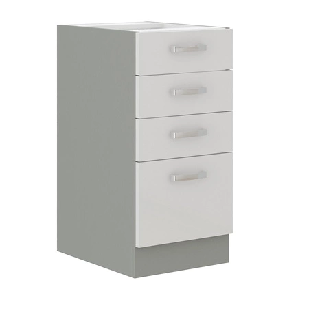 Bianka Küchenmöbel Set 240 cm glänzende Fronten einzigartiger Stil der Schränke wird das Innere einer jeden Küche passen