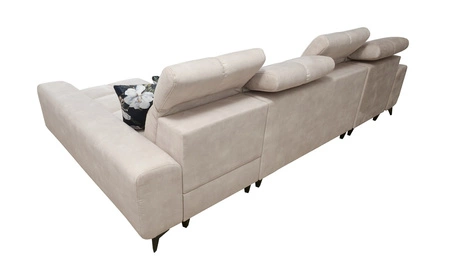Ecksofa mit Schlaffunktion Buffalo XII graphit rechts stilvolles und funktionelles Ecksofa mit Bettkasten