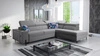 Ecksofa mit Schlaffunktion Belvi III grau rechte Seite komfortables und elegantes Ecksofa für das Wohnzimmer mit praktischem Stauraum an der Seite