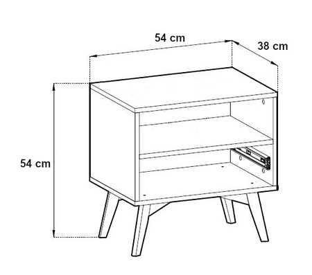 Wald Eukalyptus / Beige Fischgrät Nachttisch mit Schublade ideal Schlafzimmer Schrank geschmackvoll Fischgrät Dekor auf Schublade Front