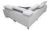 Ecksofa mit Schlaffunktion Dafni II heather / white velvet rechtes Ecksofa mit Bettzeugablage Vollauszug