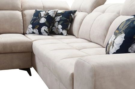 Ecksofa mit Schlaffunktion Buffalo III grün links komfortables Ecksofa mit ästhetischer Verarbeitung mit Bettzeugcontainern