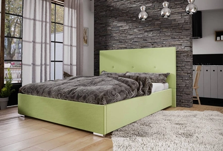 Burgos gepolstertes Bett 180x200 mint mit modernem Kopfteil ideal für Schlafzimmer