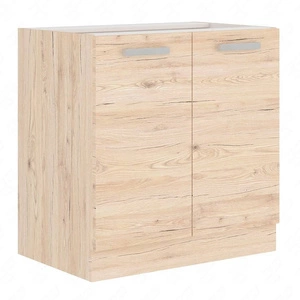 Borno 80 D 2F BB Küchenhochschrank mit Regal Dampf-, Hitze- und Spritzwasserschutzschrank