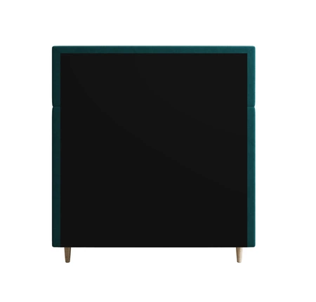 Boxspringbett Bing 100x200 türkis im modernen skandinavischen Stil mit gepolstertem Kopfteil Bett mit Staukasten