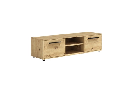 RTV-Schrank Maxione 150 cm Eiche handwerklich einfache Konstruktion TV-Schrank mit Regal minimalistisches und universelles Design