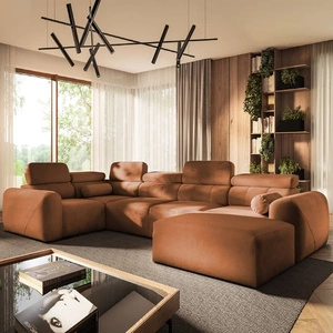 Ecksofa mit Schlaffunktion Cantare IV ziegelrot rechts Sorgfältig verarbeitetes Ecksofa für das Wohnzimmer bietet Komfort und Bequemlichkeit