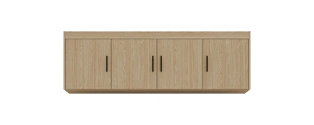 Rene Garderobenerweiterung 176 cm Eiche geölt Funktionsgarderobe erhöht den Stauraum für Schuhe, Kleidung und Accessoires