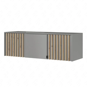 Aufsatz für Schrank Aspen 155 cm Grau / Eiche Artisan funktionale Schrankerweiterung für Kleidung Schuhe und Accessoires