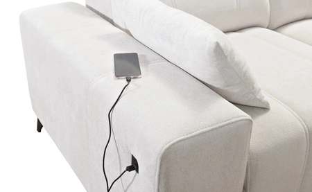 Ecksofa mit Schlaffunktion Penejos II beige links Komfort bei der täglichen Erholung Ecksofa mit Bettkasten