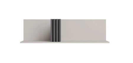 Regal Estan 110 cm beige / anthrazit modernes Möbeldesign hochwertige Regalkante mit Spezialfurnier verarbeitet