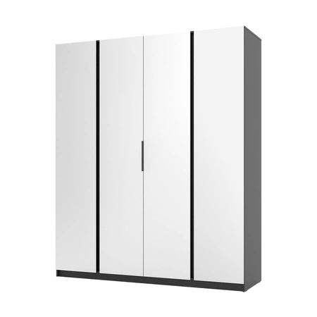 Spiegelschrank Kastano X 200 cm schwarz modernes Design idealer Kleiderschrank für Schlafzimmer oder Flur Spiegelfronten
