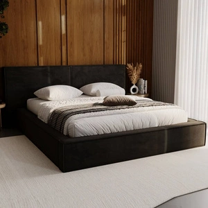Polsterbett Palise 180x200 schwarz stilvolles Bett mit Bettzeugablage komfortables Kopfteil besticht durch sein elegantes Design