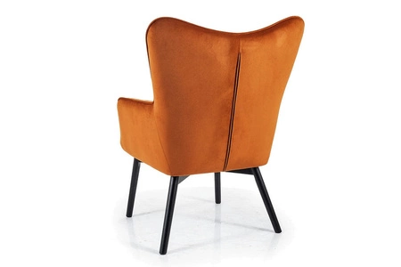 Carmen Sessel Zimt schmutzabweisend und kratzfest bequem beim Entspannen Holzbeine