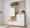 Garderobe Stella 135 cm Eiche Riviera / Weiß Funktionale und praktische Garderobe für den Flur dezente Farbgestaltung und modernes Design