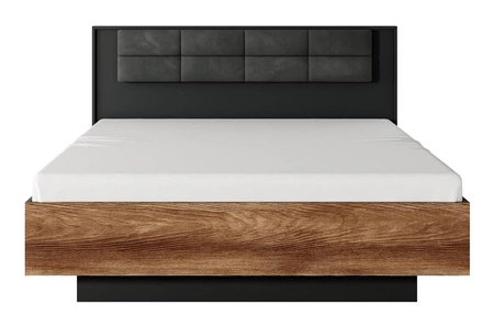 Schlafzimmermöbel-Set Dover Kastanie / Anthrazit Original-Design Schlafzimmermöbel-Set Metall-Accessoires solide Verarbeitung