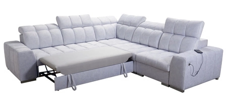 Ecksofa mit Schlaffunktion Luigi III beige links bequemes Ecksofa für das Wohnzimmer perfekt für die tägliche Entspannung
