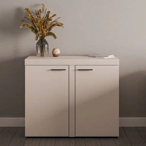 Kommode Rene 97 cm sandbeige minimalistisches Design klassische Form ideale Kommode für Wohnzimmer oder Wohnbereich