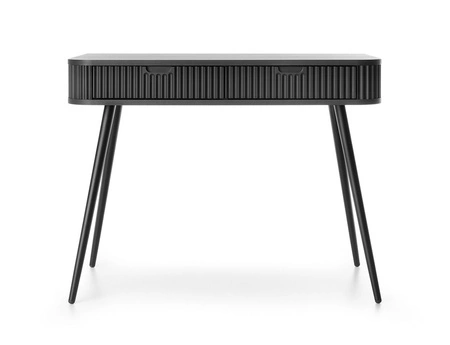 Zoya Möbelset schwarz modernes Design Schrankwand für Wohnzimmer oder Sitzungssaal geschwungene Form der Möbelstücke gewellte Fronten