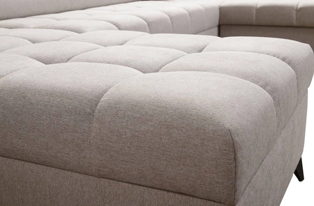 Ecksofa mit Schlaffunktion Bolmso VIII graphit links elegantes und bequemes Ecksofa mit Schublade ideal für geräumige Innenräume