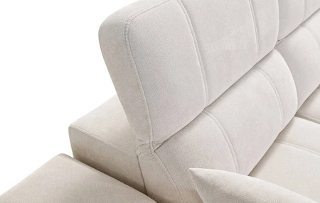 Ecksofa mit Schlaffunktion Penejos XII Lux blau linke Stilvolles Ecksofa mit bequemer ausziehbarer Fußstütze