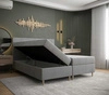 Boxspringbett Bing 160x200 graphit im modernen skandinavischen Stil mit markantem Kopfteil