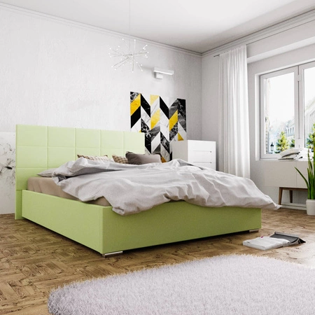 Eljas gepolstertes Bett 140x200 mint mit Kopfteil im modernen Stil ideal für Schlafzimmer