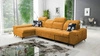 Ecksofa mit Schlaffunktion Buffalo XII gelb links stilvolles und funktionelles Ecksofa mit Bettkasten
