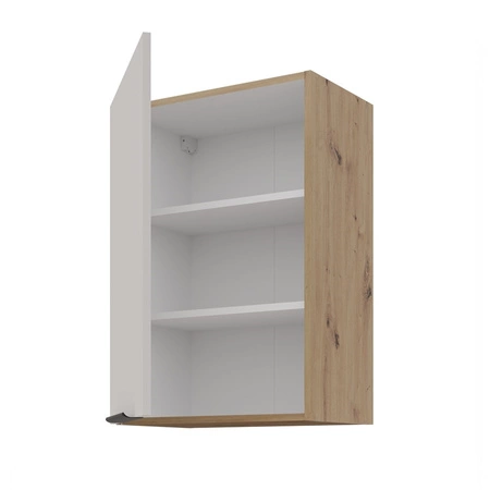 Küchenmöbelset Soela 330 cm elegante Küchenschränke in dezenten und natürlichen Farben Griffe mit Metallkante