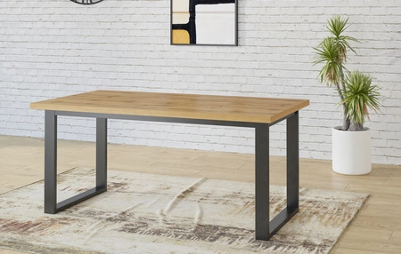 Klapptisch Halle 90x170-220 cm Eiche wotan moderne Form toll für Wohnzimmer Esszimmer und Wohnzimmer