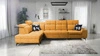 Ecksofa mit Schlaffunktion Buffalo XI gelb linke Seite stilvolles Ecksofa mit drei Bettkästen Velourstoff