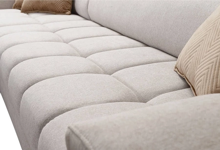 Ecksofa mit Schlaffunktion Bolmso graphit rechtes Ecksofa mit zwei Bettkästen praktische Schublade in der Seite des Möbels