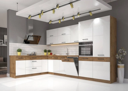 Eckküchenmöbel-Set Ventom 210x350 cm ideal für klassische und moderne Innenräume