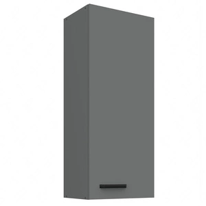 Verdi 45 G-108 1F Küchenwandschrank feuchtigkeits- und beschädigungsbeständiger Schrank schwarze Metallgriffe