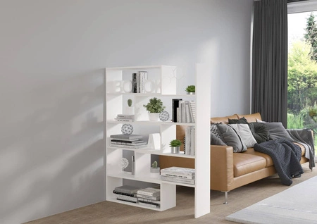 Carl Bücherregal weiß ideales Bücherregal für Büro, Arbeitszimmer oder Jugendzimmer mit ausziehbarem