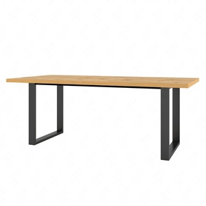 Halle Tisch 100x200 cm Eiche wotan stilvolles Design stabile Konstruktion ideal für Wohnzimmer Esszimmer und Wohnzimmer