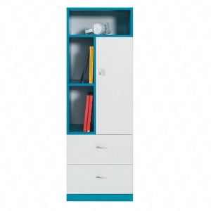 Mobi niedriges Bücherregal 45 cm weiß/türkis problemlose Nutzung und Langlebigkeit stilvolle und funktionelle Ergänzung zum Jugendzimmer