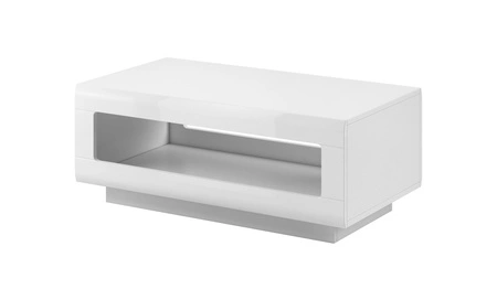 Couchtisch Tulsa 110 cm weiß / weiß glänzend moderne und praktische Lösung für moderne und klassische Stil Wohnzimmer