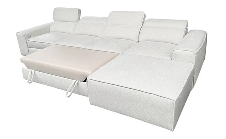Ecksofa mit Schlaffunktion Viano XII Lux patina rechtshändiges Designer-Ecksofa für das Wohnzimmer mit bequemer ausziehbarer Fußstütze