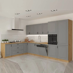 Eck-Küchenmöbel-Set Kea 210x350 cm ideal für skandinavisch-klassische und moderne Innenräume